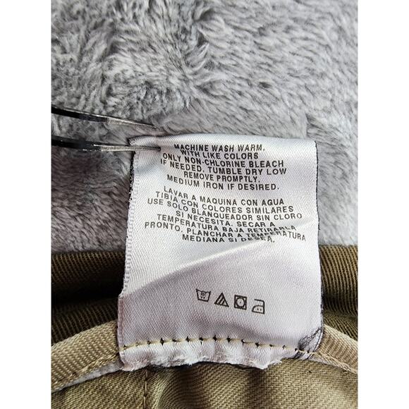 Natural Issue Flat Front Chino Pants Size W33 x L30 Brown Cotton Casual Office - Picture 6 of 11